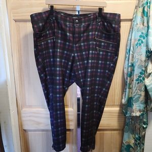 Plaid, cigarette pant by Torrid